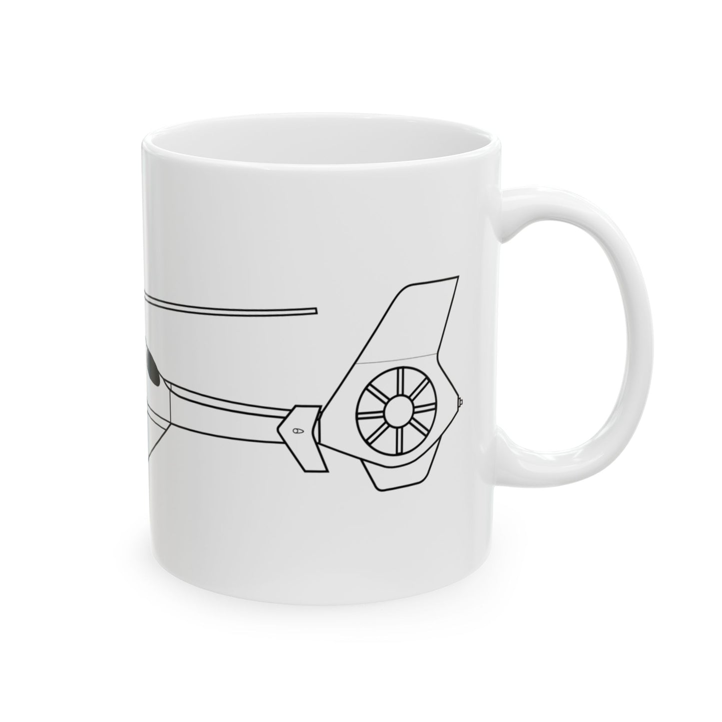 H-135 Helicopter, Mug 11oz
