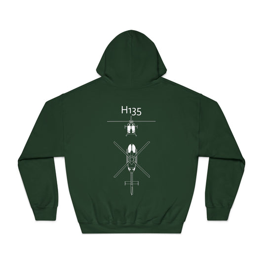 H135 helicopter Hoodie