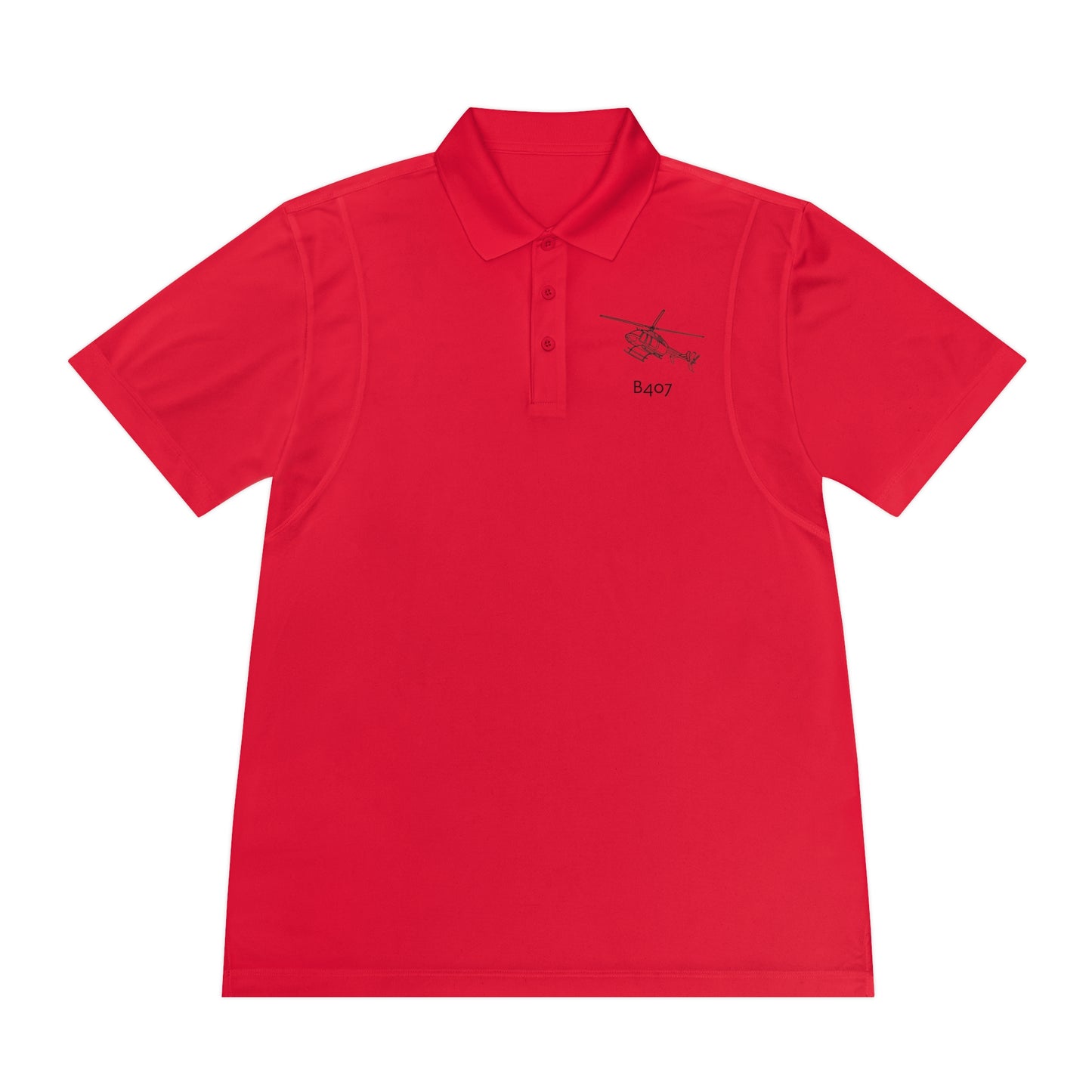 B407 Helicopter, Polo Shirt