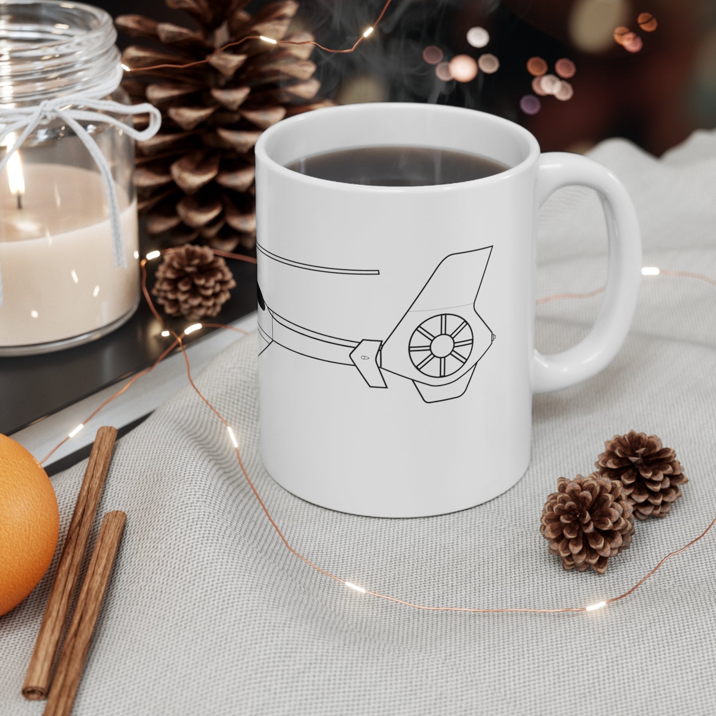 H-135 Helicopter, Mug 11oz