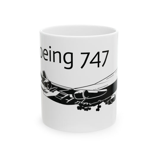 Boeing 747 Airplane Mug 11oz