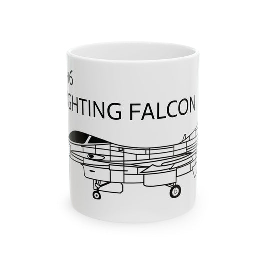 F-16 FIGHTING FALCON, Mug 11oz
