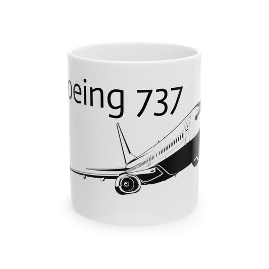 Boeing 737 Airplane Mug 11oz