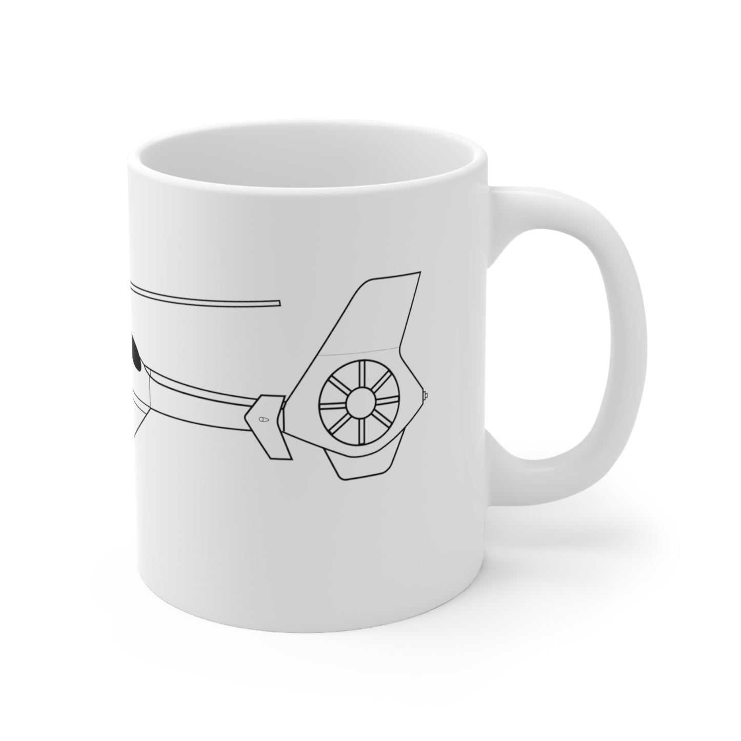 H-135 Helicopter, Mug 11oz