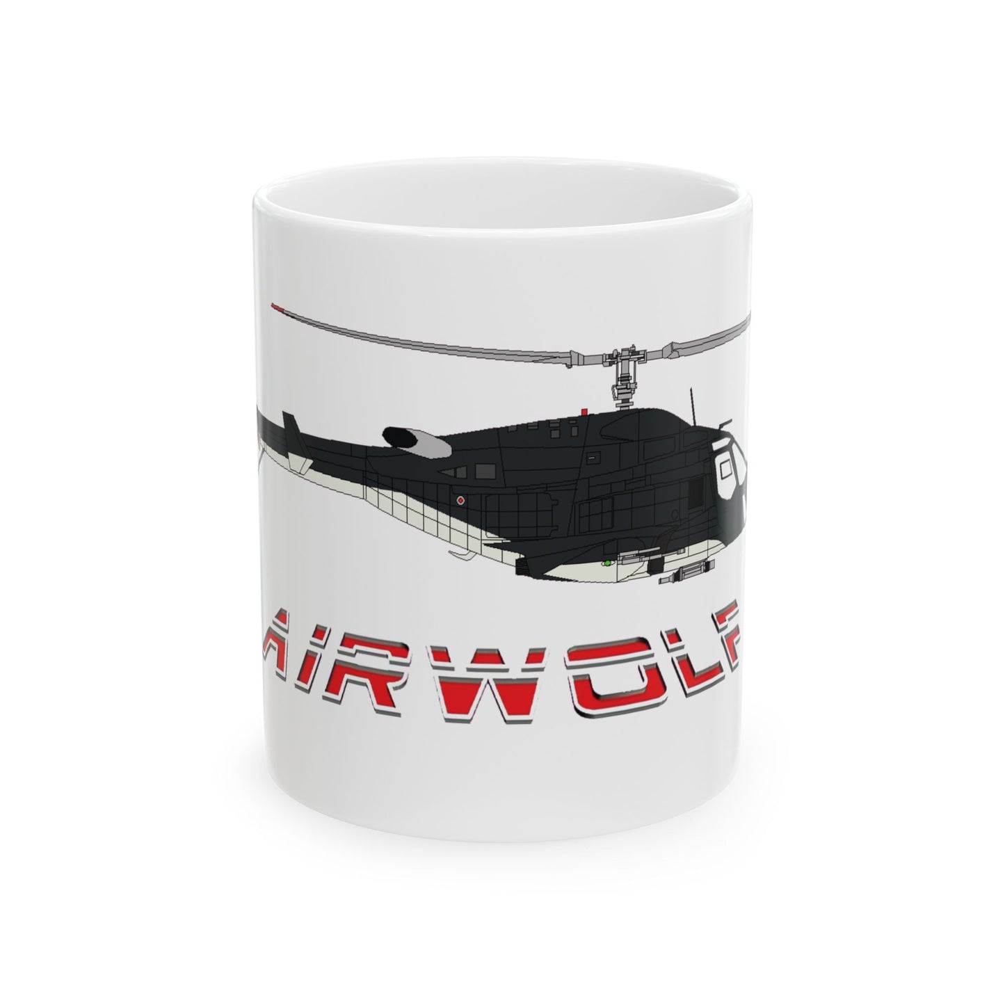 AIRWOLF Helicopter Mug 11oz