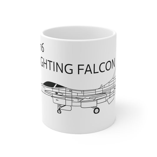 F-16 FIGHTING FALCON, Mug 11oz