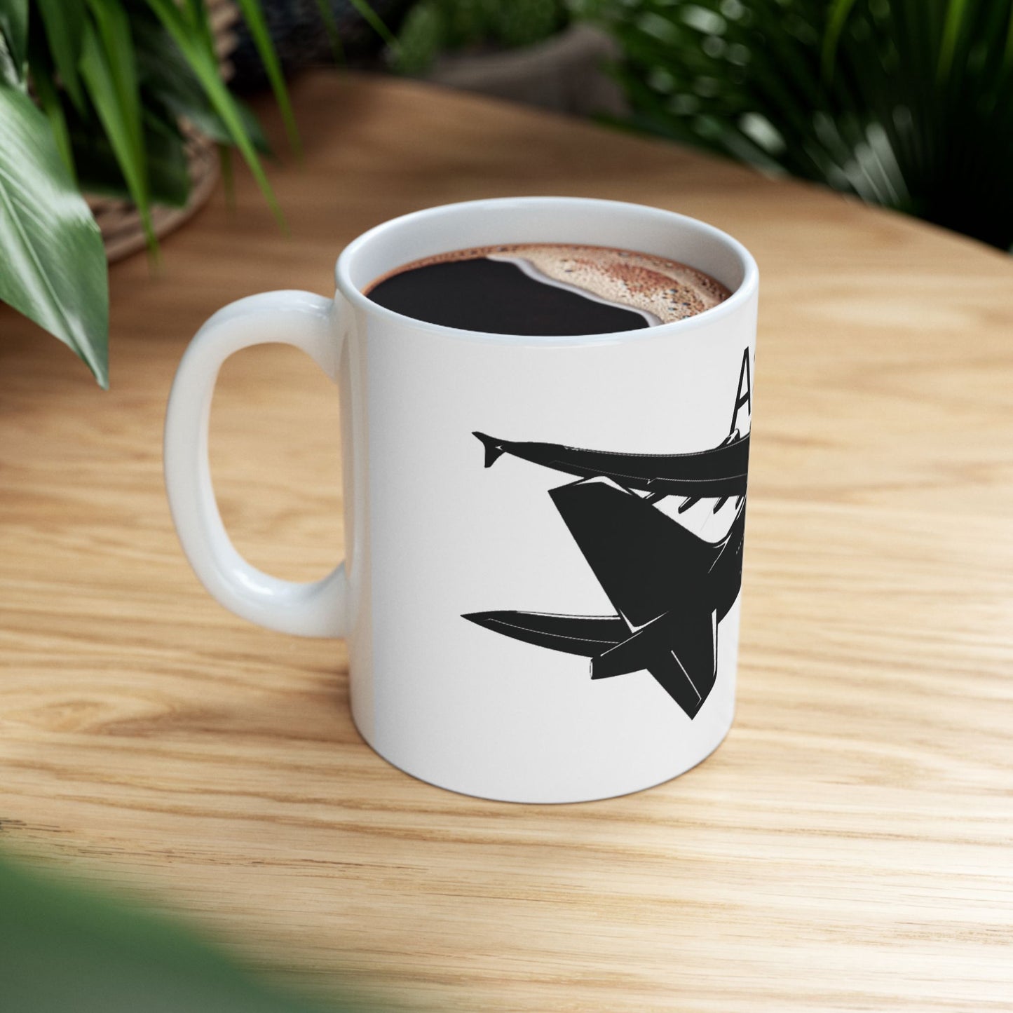 A380 airplane, Mug 11oz