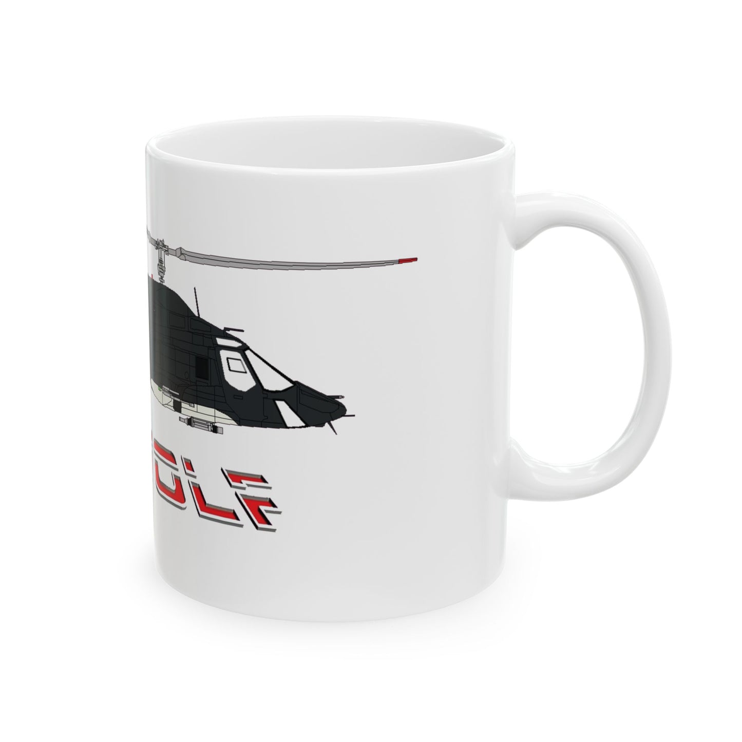 AIRWOLF Helicopter Mug 11oz